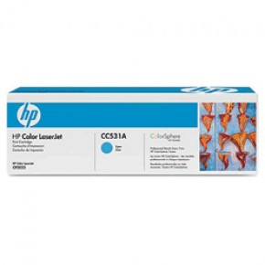 Hp CC-531A Mavi  Orjinal Toner