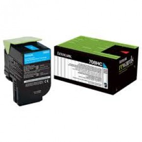 Lexmark cx410c Orjinal  Mavi Toner