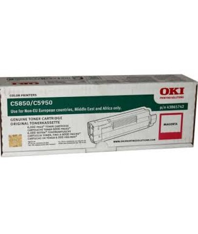 Oki c5850m Kırmızı Orjinal Toner